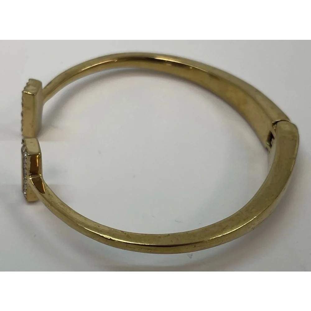 Kate Spade New York Gold-Tone Rhinestone Open Cuff Bracelet w/ Dust Bag 1902 - Picture 4 of 4